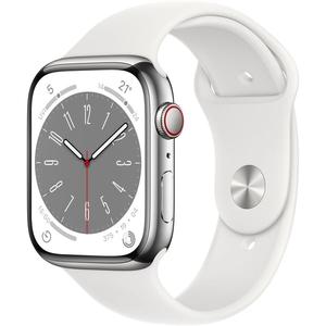 Cumpăra Apple Watch Series 8 45mm GPS+Cellular Aluminum Case (White)