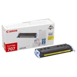 Купить Laser Cartridge Canon 707 Y (9421A004), yellow (2000 pages) for LBP-5000/5100