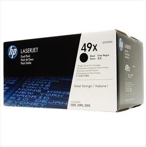 Cumpăra HP 49X (Q5949XD) Dual Pack 2 x Black Cartridge for HP LaserJet 1160, 3392, 3390, 1320, 6000 p.
