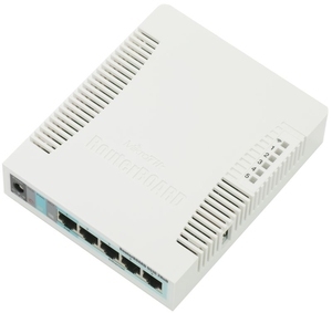 Купить MikroTik RouterBOARD RB951G-2HnD,  Wireless Router, 2.4GHz Dual chain, AP/Bridge/Station/WDS, 802.11b/g/n, 1 WAN + 4 Gbit LAN, USB, internal antenna, Wireless chip model AR9344 600MHz, RAM 128MB, PoE in, PoE out (Ether5), RouterOS