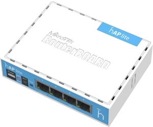 Купить MikroTik RouterBOARD hAP lite classic case,  Wireless Router, 2.4GHz Dual chain, AP/Bridge/Station/WDS, 802.11b/g/n, 1 WAN + 3 LAN, internal antenna, Wireless chip model QCA9531 650MHz, RAM 32MB, RouterOS