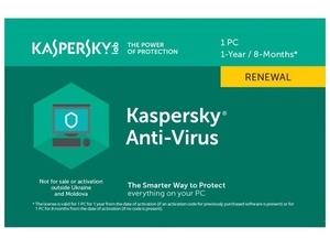 Cumpăra Renewal - Kaspersky Anti-Virus - 1 device, 12 months, Card