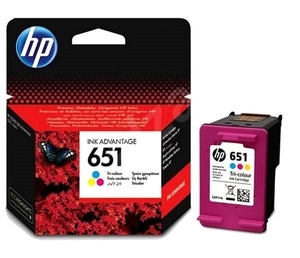 Cumpăra HP 651 (C2P11AE) Color Ink Cart (c/m/y) for HP Deskjet Ink Advantage 5575 , HP DeskJet Ink Advantage 5645, 300p.