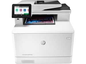 Cumpăra MFD HP Color LaserJet Pro M479fdn, White, A4, Fax, 27ppm, Duplex, 512 MB, Up to 50000 pages, 50-sheet  ADF with single-pass two-sided scanning, 4,3" touch display, USB 2.0, Ethernet 10/100/1000, HP PCL 5,6; Postcript 3, HP ePrint, Apple AirPrint  (HP 415A/X B/C/Y/M)