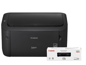 Cumpăra Printer Canon i-Sensys LBP6030 Black (+1 x CRG725),  A4, 2400x600 dpi, A4, 2400x600 dpi, 18ppm, 60-163 g/m2, 32Мb+SCoA Win, CAPT, Max. 5k pages per month, Paper Input: 150-sheet tray, 7.8 seconds First Print Out Time, USB 2.0, CRG725 (1600 pages 5%), CRG 725, 700 pages starter.