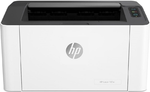 Cumpăra Printer HP Laser 107w, White,  A4, 1200 dpi, up to 20 ppm, 64MB, Up to 10k pages/month, Wi-Fi 802.11b/g/n, USB 2.0, PCLmS, URF, PWG, Apple AirPrint™; Google Cloud Print™, W1106A Cartridge HP 106A (~1000 pages) Starter ~500pages