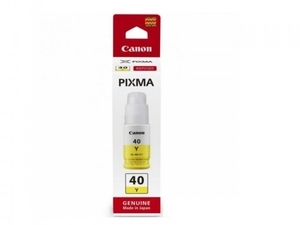 Cumpăra Ink Bottle Canon INK GI-40 Y (3402C001), Yellow, 70ml for Canon Pixma G6040/ G5040/ GM7040, 7700 p.