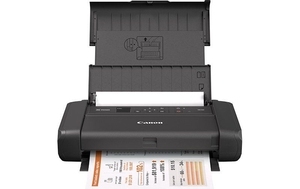 Cumpăra Printer Canon Pixma Mobile TR150 W/BAT Black,  A4, Print 4800x1200dpi_2pl, ESAT 9.0/5.5 ipm,64-05г/м2, OLED 1,44", Battery 330p, Cassette: 50 sheets, USB 2.0, Wi-Fi, Apple AirPrint, Ink Cartridges PGI-35: 200p, CLI-36: 260p