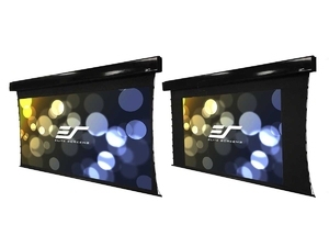 Cumpăra Elite Screens 119"(1:1) 214x214cm VMAX2 Series Electric Screen with IR/Low Voltage 3-way wall box, TopDrop 7cm, White