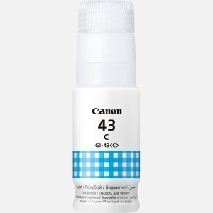 Купить Ink Bottle Canon INK GI-43 C, Cyan, 60ml for Canon Pixma G640/540, 8000 pages.