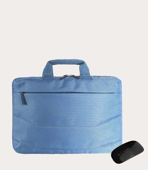 Купить 15.6" NB Bag - TUCANO IDEA BUNDLE Light-Blue, Slim bag for laptop 15.6" and MacBook Pro 16" + Wireless Mouse