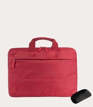 Cumpăra 15.6" NB Bag - TUCANO IDEA BUNDLE Red, Slim bag for laptop 15.6" and MacBook Pro 16" + Wireless Mouse