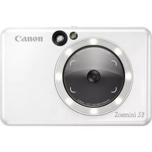 Cumpăra Printer Canon Zoemini 2 ZOEMINI S2 ZV223 Pearl White, Compact Photo 8MP, Ink-free 314x600, Wi-Fi, Bluetooth 5.0, ZINK, MicroSD up to 256Gb,  Android 6.0, iOS 12, Windows, Mac OSX, Canon Zink 10 pcs 2.0”x3.0” + SMARTSHEET 1 pcs.