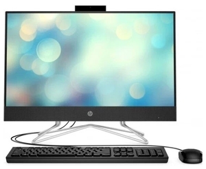 Купить All-in-One PC - 27" HP AiO 27-cr0018ci 27" FHD IPS Non-Touch, AMD Ryzen 3 7320U, 8GB LPDDR5 5500 (onboard), 512Gb 2280 M.2 PCIe NVMe SSD, AMD Integrated Graphics, CR, HD Cam, WiFi6 2x2 + BT5.2, HDMI, LAN, KB&MS Black Wired 125, FreeDos, Jet Black.